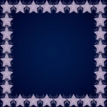 Star quadratic vector frame Stock Illustration