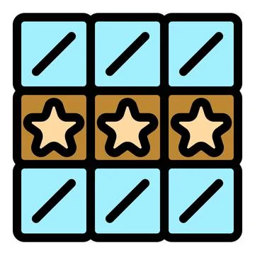 Star quiz icon vector flat Stock Illustration