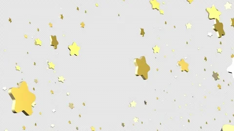 Star Rain flying Alpha Channel Motion Graphic Stock Footage 344699531