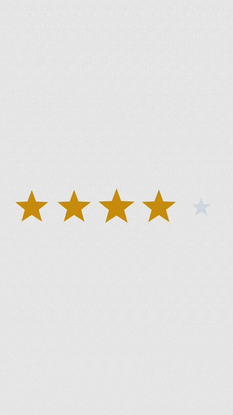Star Rating 4.0 Solid Gold 4.0 Out Of 5 Overlay Alpha 4K Vertical 9x16 Light Видео 339507945