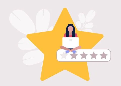 Star rating concept Stock Illustration