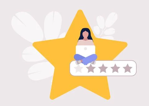 Star rating concept Stock Illustration