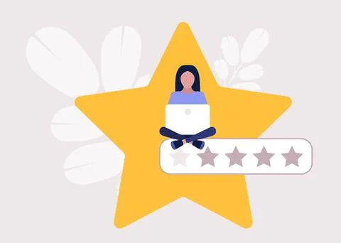 Star rating concept Stock Illustration