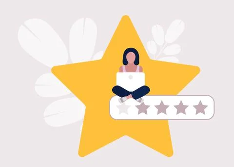 Star rating concept Stock Illustration