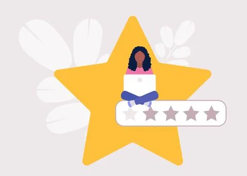 Star rating concept Stock Illustration
