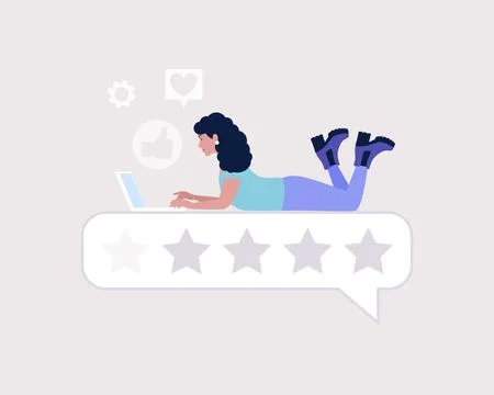 Star rating concept Stock Illustration