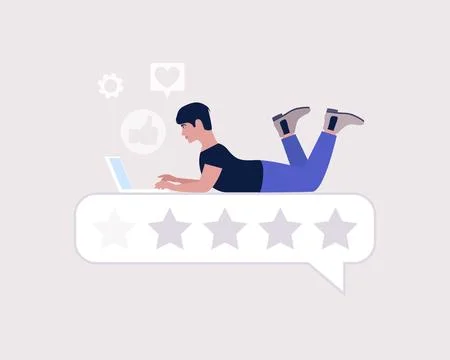 Star rating concept Stock Illustration
