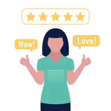 Star rating concept Stock Illustration
