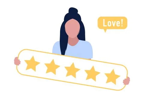Star rating concept Stock Illustration