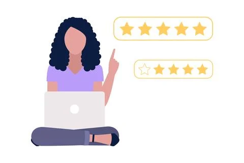 Star rating concept Stock Illustration
