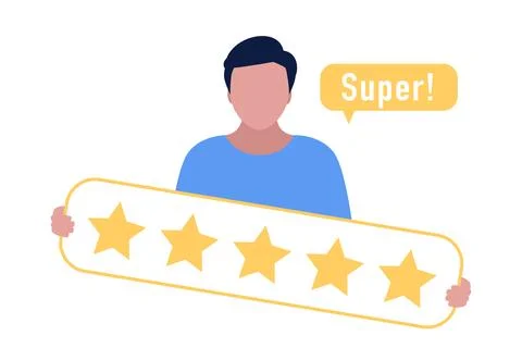 Star rating concept Stock Illustration