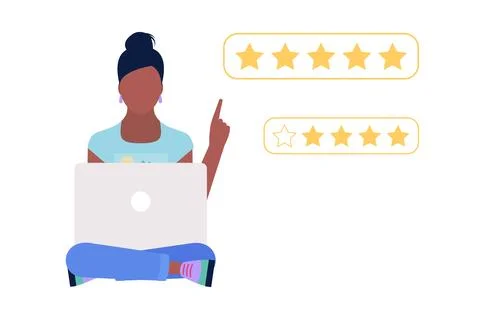 Star rating concept Stock Illustration