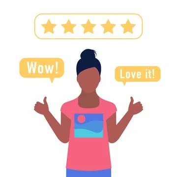 Star rating concept Stock Illustration