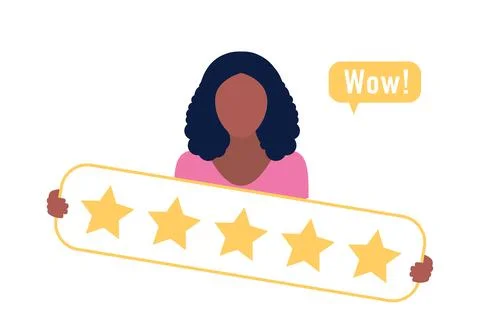 Star rating concept Stock Illustration
