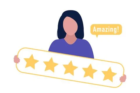 Star rating concept Stock Illustration