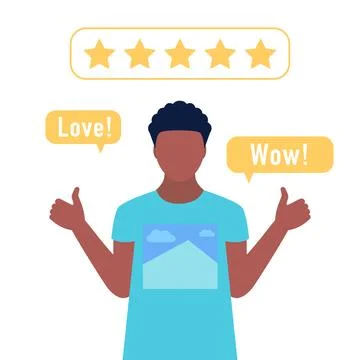 Star rating concept Stock Illustration