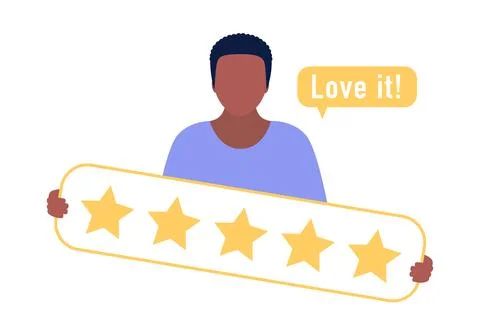 Star rating concept Stock Illustration
