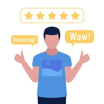 Star rating concept Stock Illustration