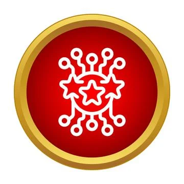 Star rating feedback connecting to a circuit network Stock Illustration