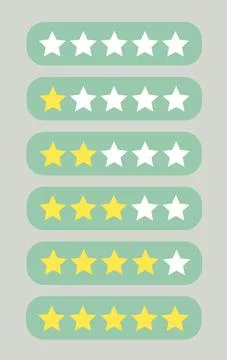 Star rating icon set vector illustration eps10. Isolated badge for website or Stock Illustration