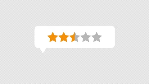 Star rating within a speech bubble, representing excellence, positive revie.. Stock Footage 310644255