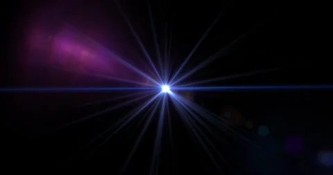 Star ray shining brightly movement on black backgrounds Vídeos de archivo 331412064