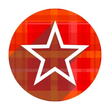 Star red flat icon isolated.. Stock-Illustration