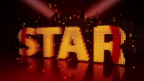 Star retro animated intro. Stock Footage 281646425