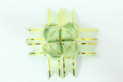 Star with a ribbon. 스톡 사진