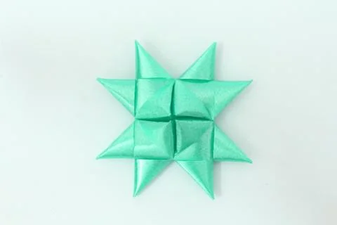 Star with a ribbon. Fotos Stock