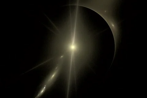 Star rotating on black Stock Footage