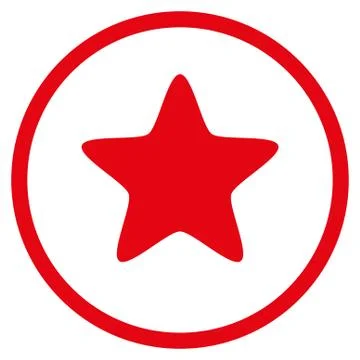 Star Rounded Vector Icon Illustrazione stock