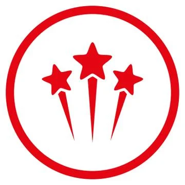 Star Salute Rounded Vector Icon 스톡 일러스트