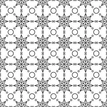 The star seamless abstract geometric pattern. Stock Illustration