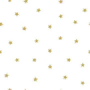 Star seamless glitter vector pattern Illustrazione stock