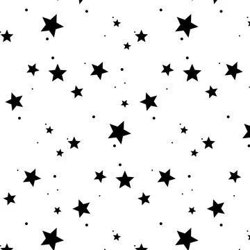 Star seamless pattern. Black star backgroundStar seamless pattern. Black st.. Stock Illustration