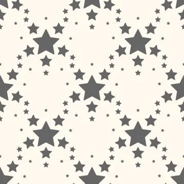Star seamless pattern. Cute kids star seamless pattern. Seamless patter with Stock Illustration