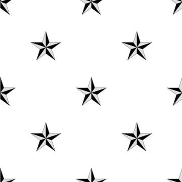 Star seamless pattern. Cute kids star seamless pattern. Seamless patter with Stock Illustration