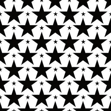 Star seamless pattern geometric shape design of abstract texture background.. Stock Illustration