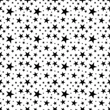 Star seamless pattern geometric shape design of abstract texture background.. Stock Illustration