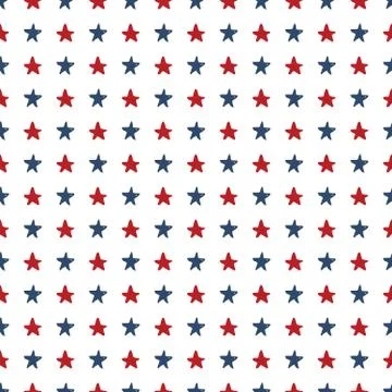 Star seamless pattern, Hand drawn sketched doodle stars, vector illustration Illustrazione stock