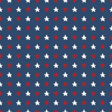Star seamless pattern, Hand drawn sketched doodle stars, vector illustration イラスト素材