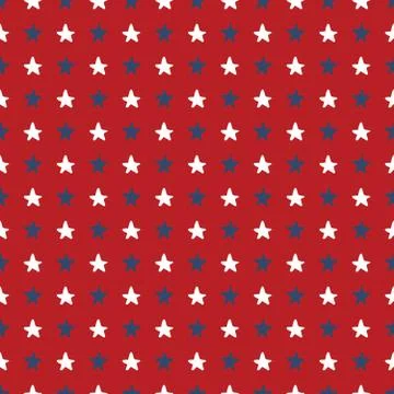 Star seamless pattern, Hand drawn sketched doodle stars, vector illustration Stock Illustration