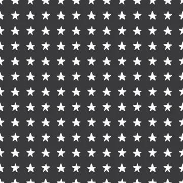 Star seamless pattern, Hand drawn sketched doodle stars, vector illustration 스톡 일러스트