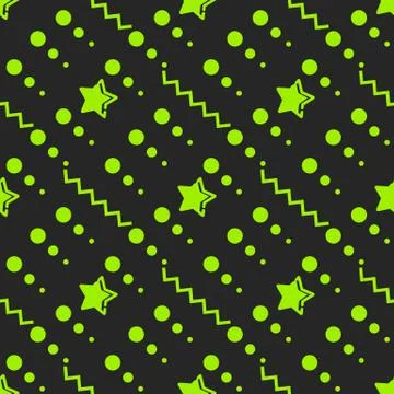 Star Seamless Pattern, Hand Drawn Sketched Doodle Stars, Vector Illustration 스톡 일러스트