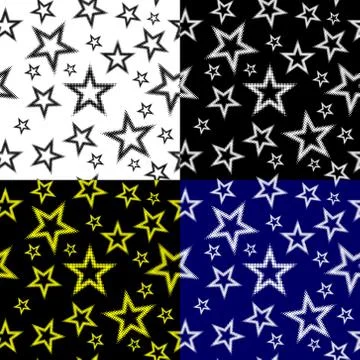 Star seamless pattern Stockillustratie