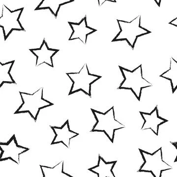 Star seamless pattern. Illustrazione stock