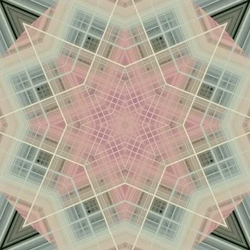 Star seamless pattern. Line pattern.  Kaleidoscopic background Stock Photos