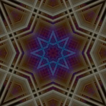 Star seamless pattern. Line pattern.  Kaleidoscopic background Foto stock