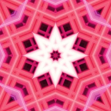 Star seamless pattern. Line pattern.  Kaleidoscopic background Foto stock